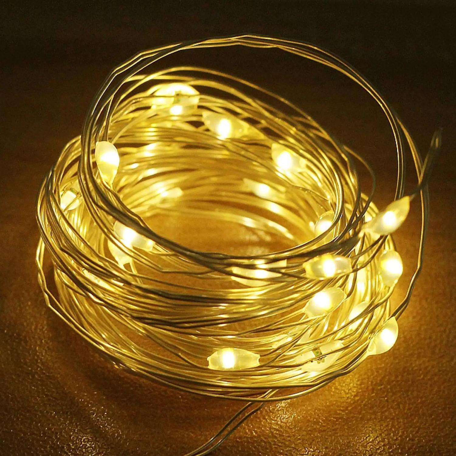USB-powered LED Curtain - Warm Light