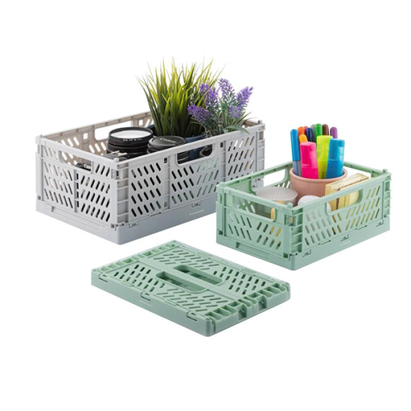 3x Stackable and Foldable Storage Boxes