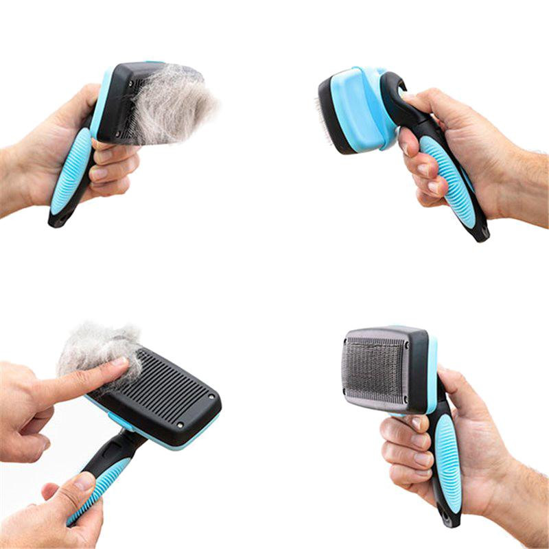 Pet Brush with Retractable Spikes