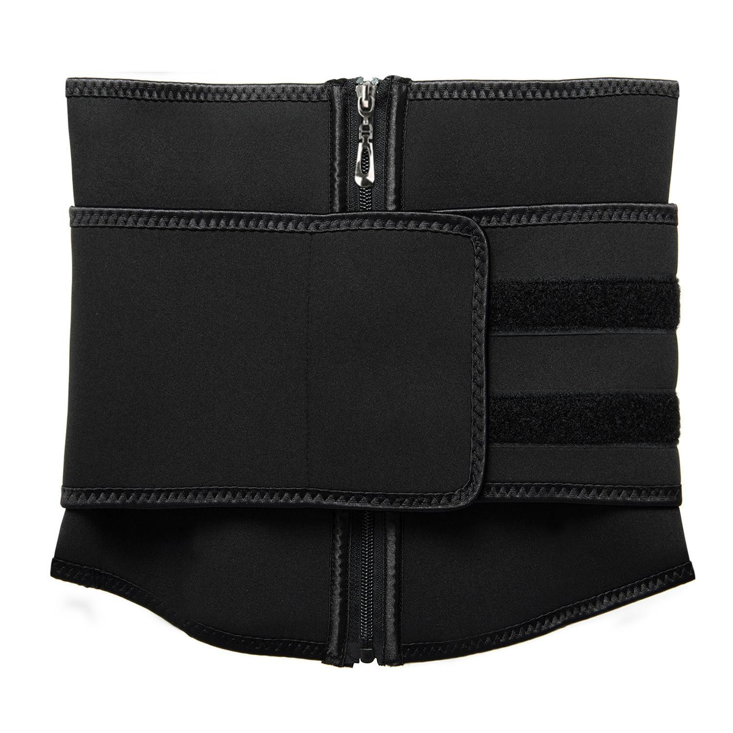 Taille Trainer avec sangle velcro - Noir
