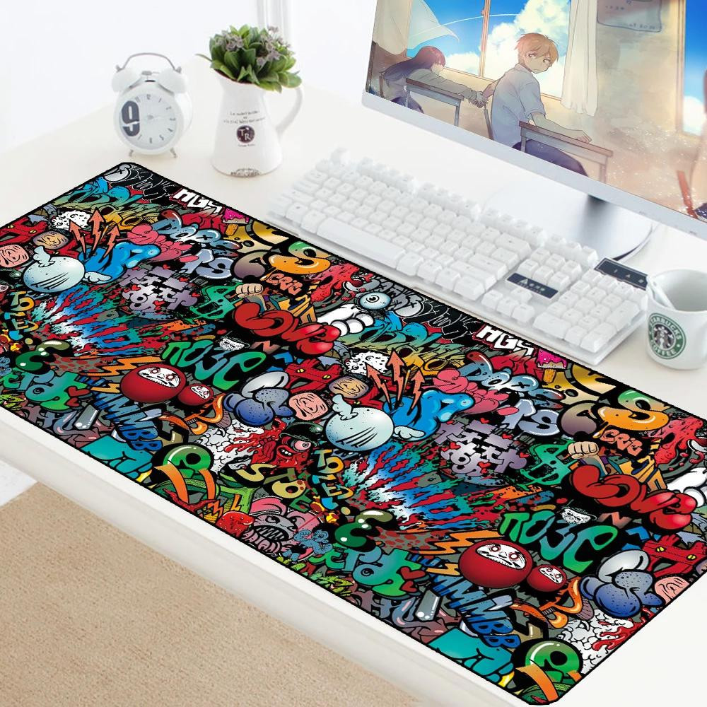 Mousepad, Graffiti - 89 x 40 cm