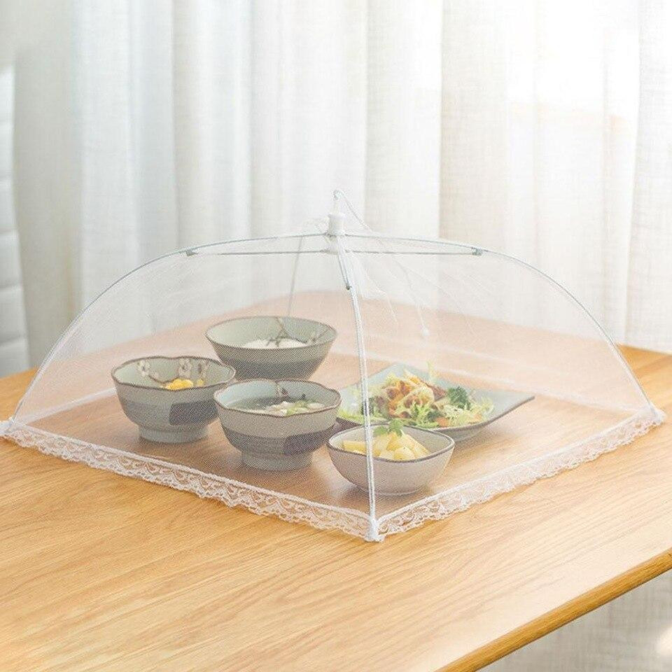 Pop-up voedselparaplu, mesh - wit