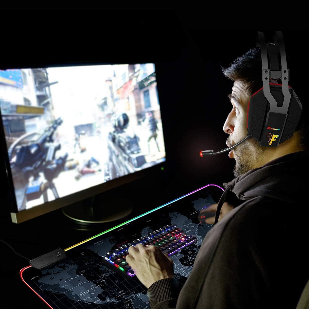 Gaming Mouse Pad with Light Loop - Map