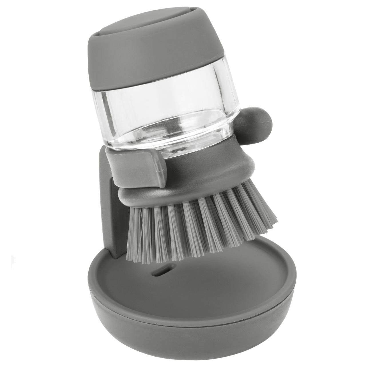 Dish brush with Container for Soap