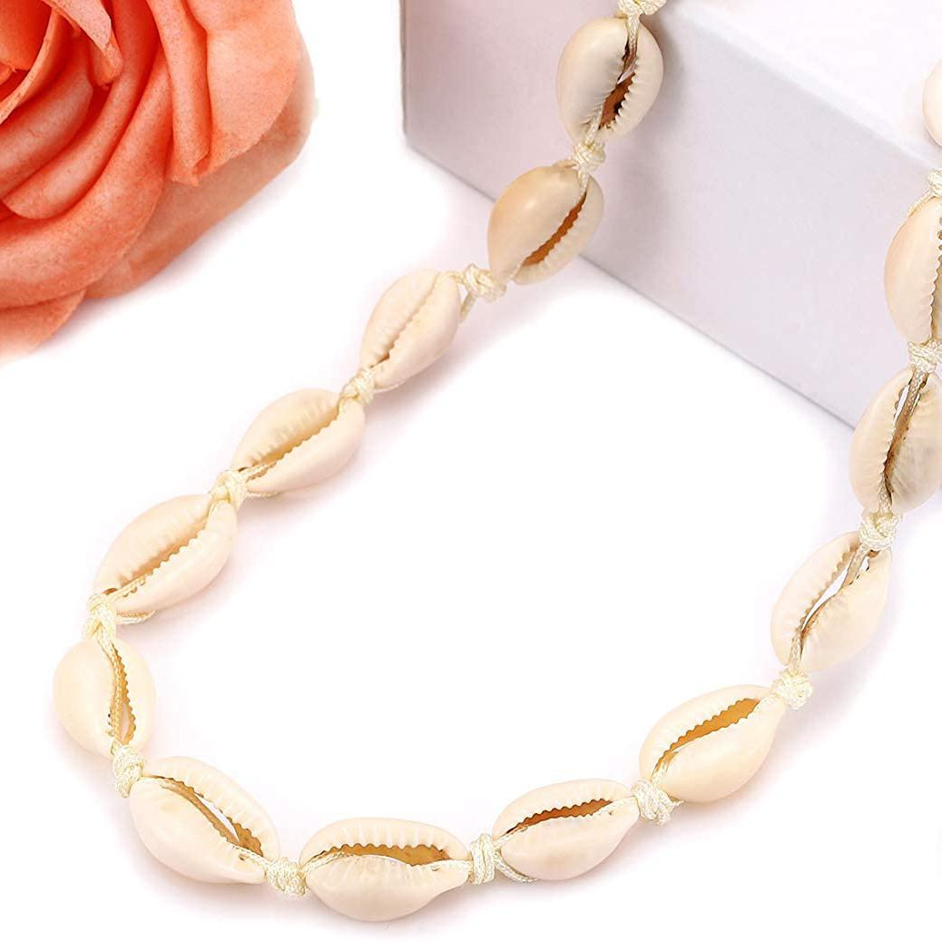 Colar Gargantilha com Conchas - Branco