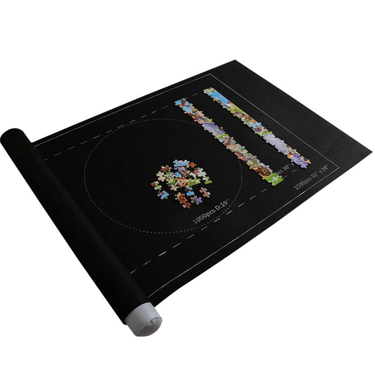 Puzzelmat van Vilt - Zwart