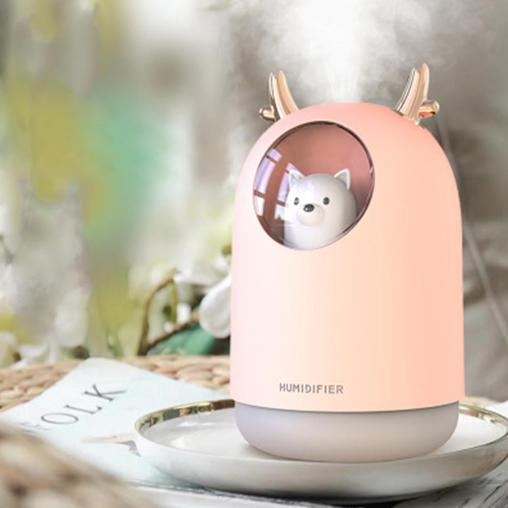 Luftbefeuchter mit Tierfigur, 30 cl - Pink