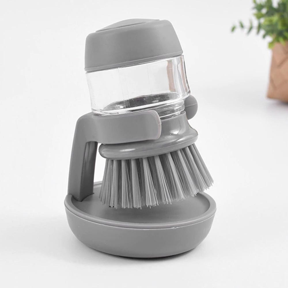 Dish brush with Container for Soap