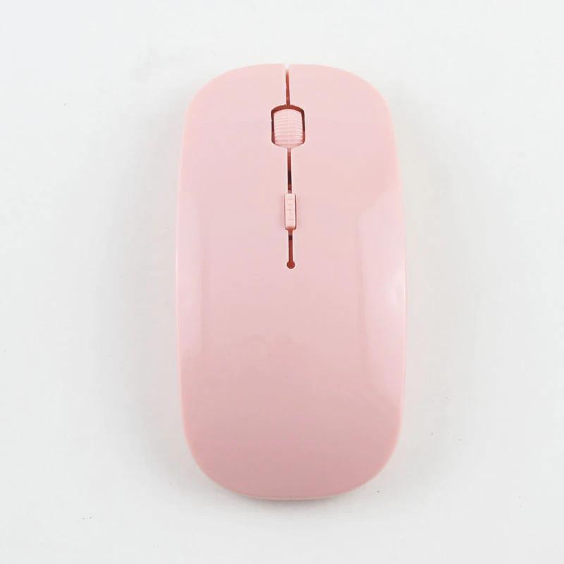 2.4 GHz Wireless Mouse - Super Thin Design - Pink