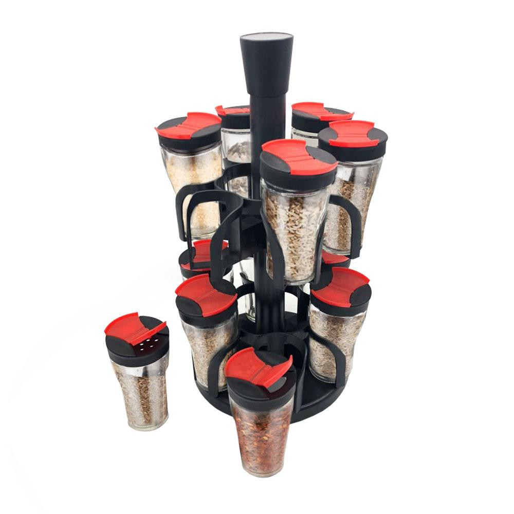 Rotatable Spice Rack - 12 Spice Containers