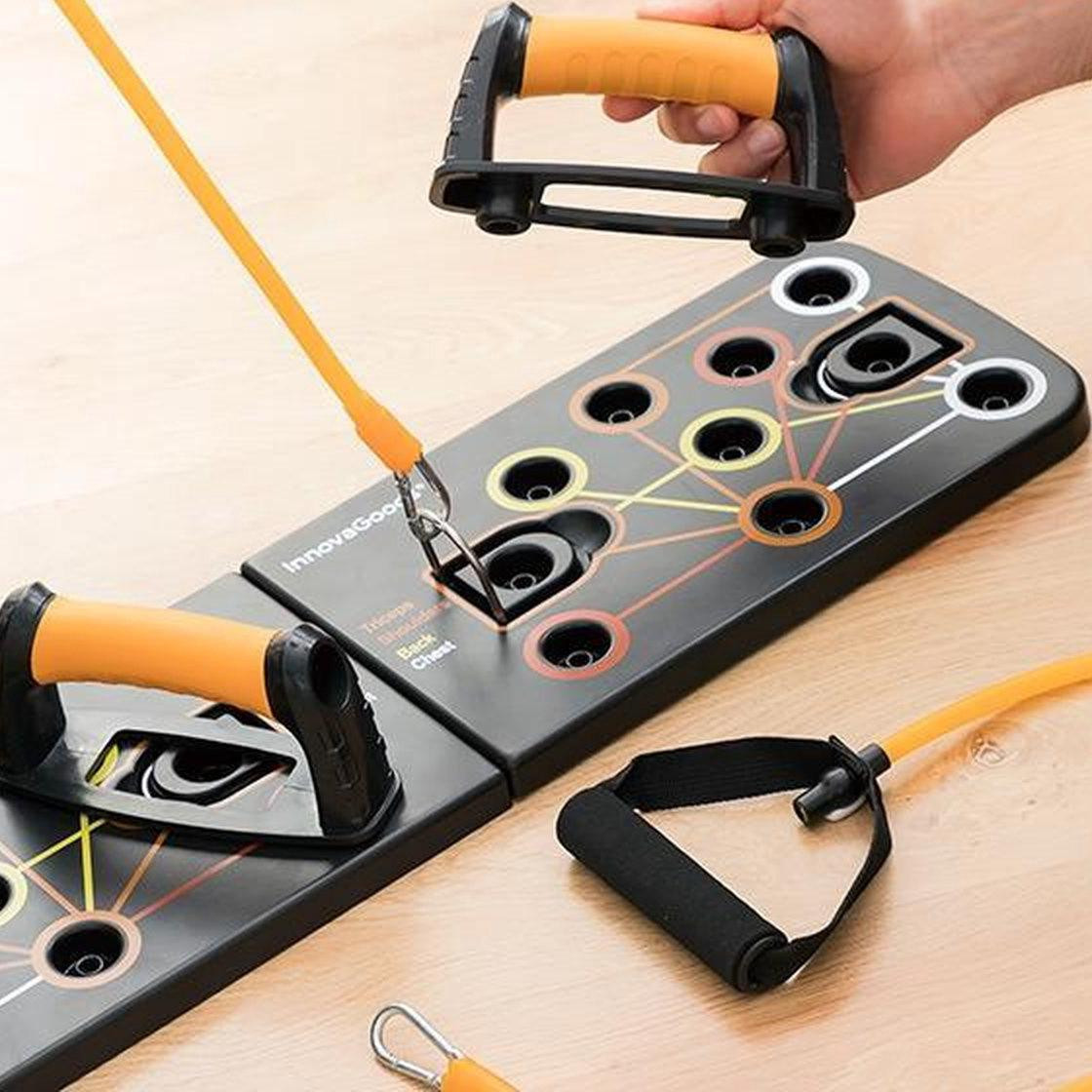 Workout Board with Exercise Bands