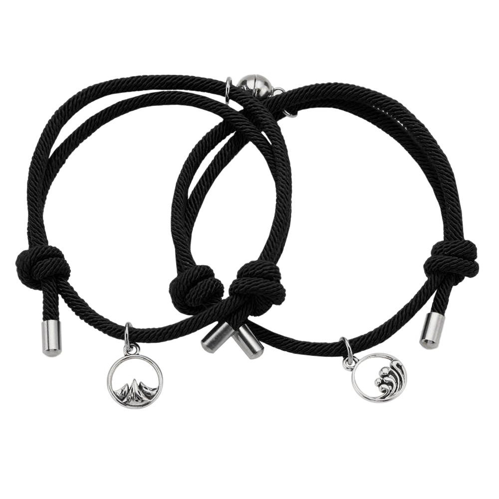 Par de Pulseira com Ímã - Preto
