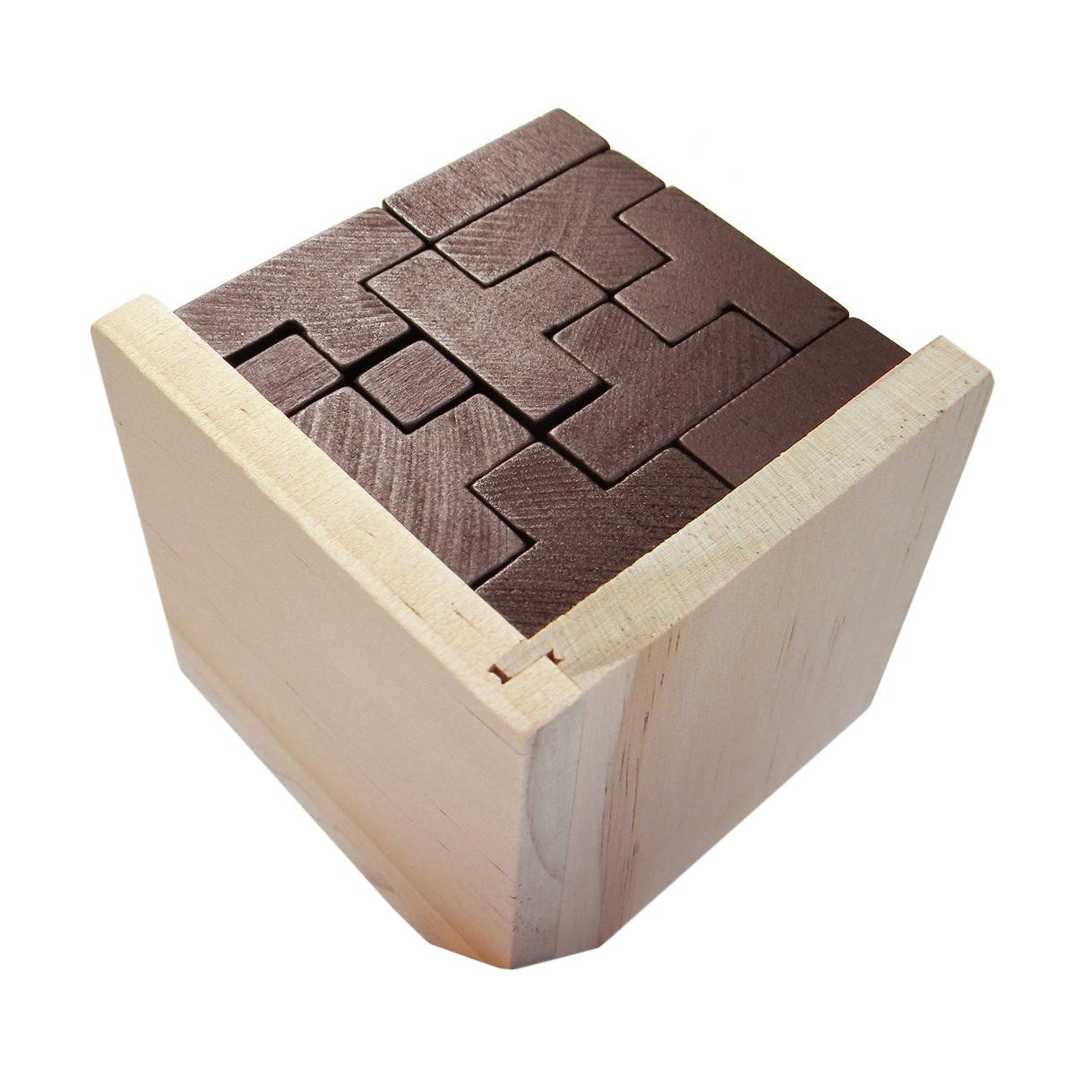 Puzzle en bois IQ, 3D - Cube