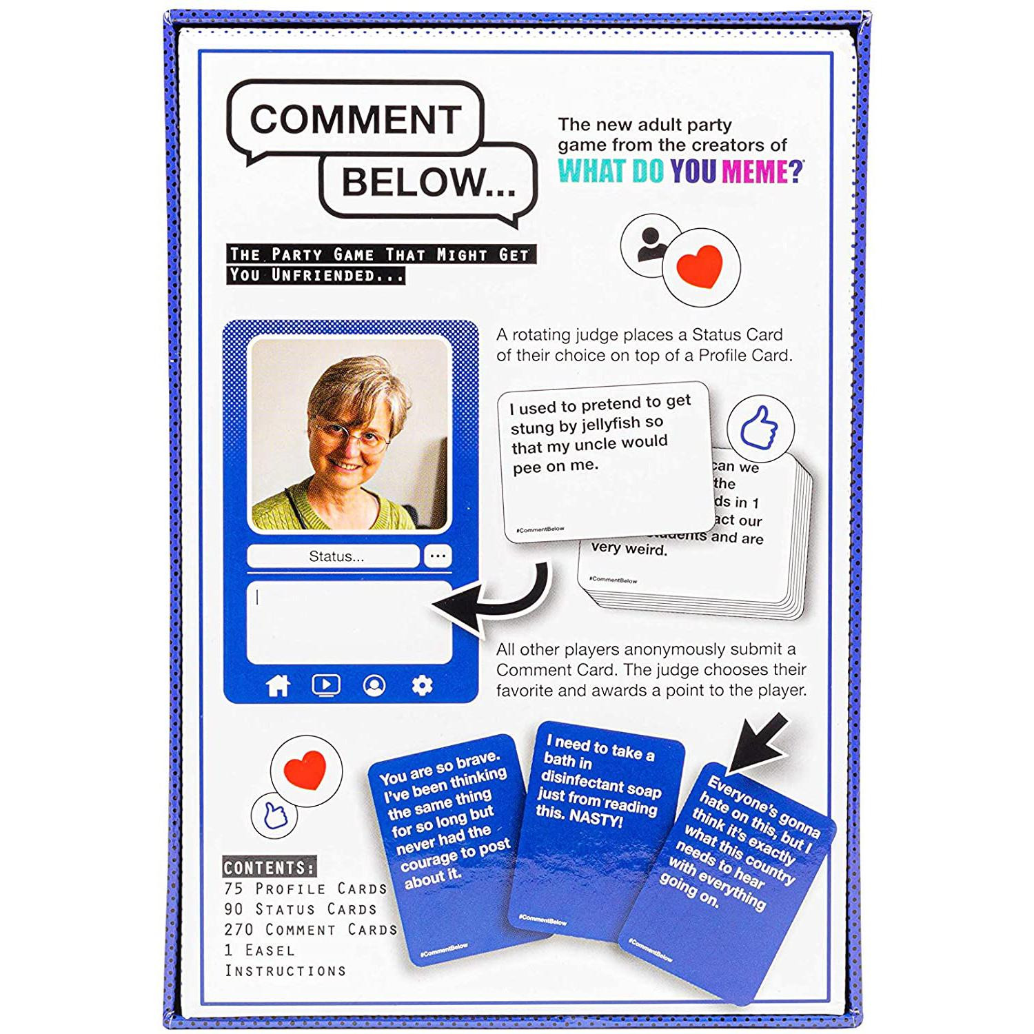 Comment Below - Gioco di società (ENG)