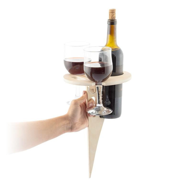 Portable Wine Table for Outdoor Use