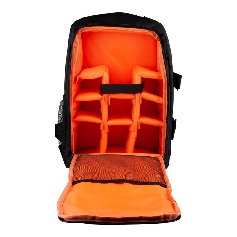 Camera backpack with rain cover - Orange