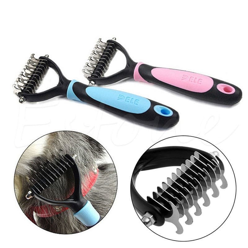 Pente de pelo largo com pega aderente