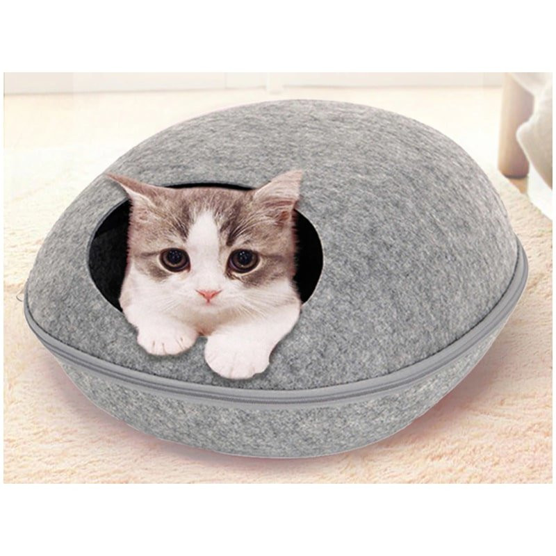 Cama HooPet Cat com almofada, Cinzento