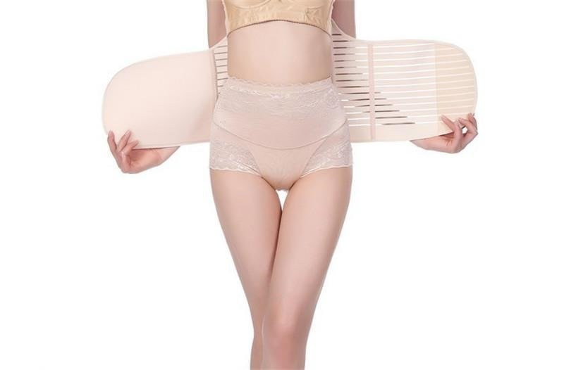 Effective Postpartum / Post Pregnancy Support Girdle - Nude