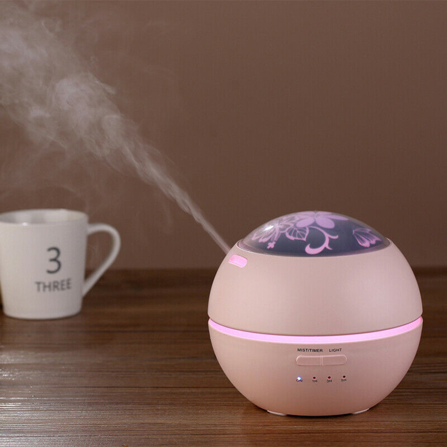 Humidifier and Night light - Pink