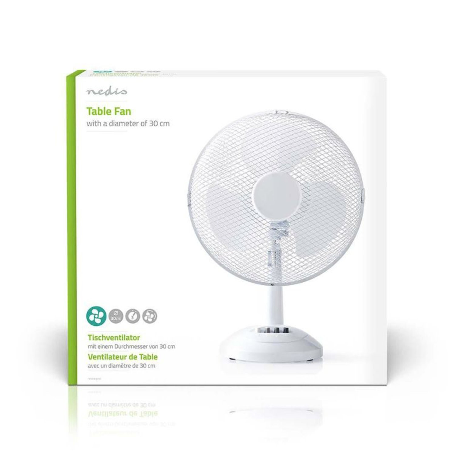 Tischventilator 30 cm - Weiß