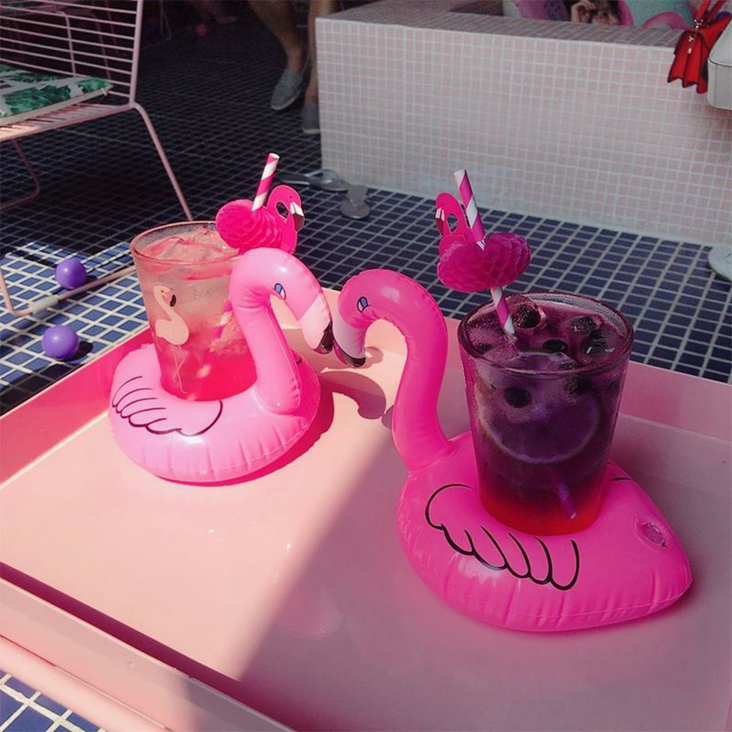 Inflatable Mug Holder - Flamingo