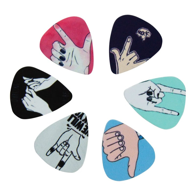 10 pack Plectrums, Handgesture