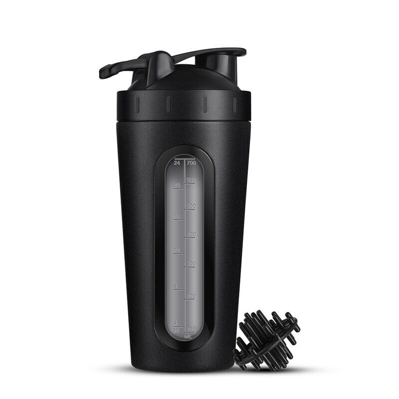 RVS shaker, 700 ml - Zwart