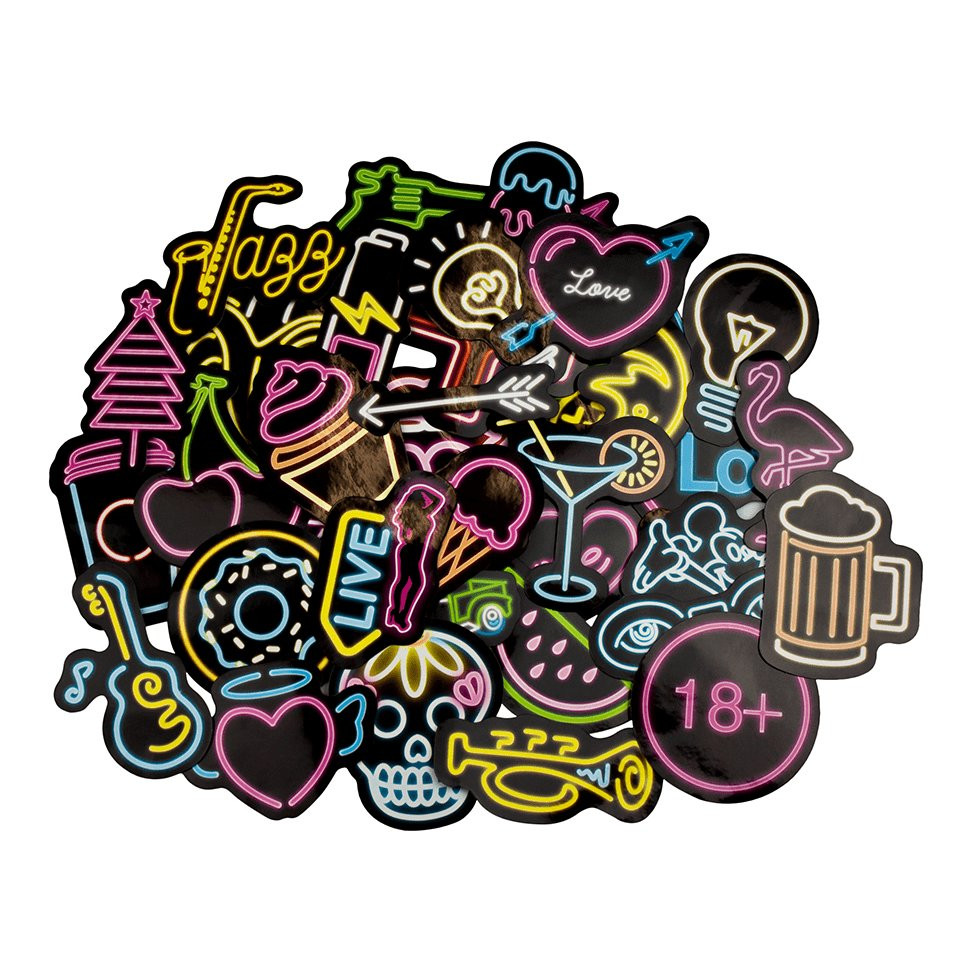 Adesivos e decalques Big Pack - Neon