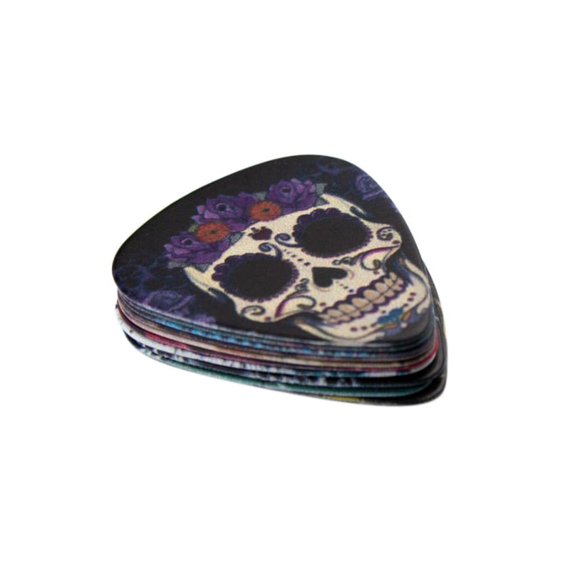 10 pack Plectrums, Skulls