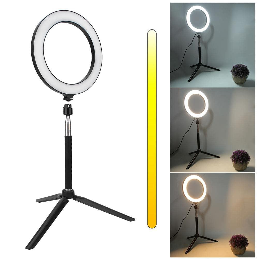 Luce per selfie / Luce ad anello (20 cm) e supporto