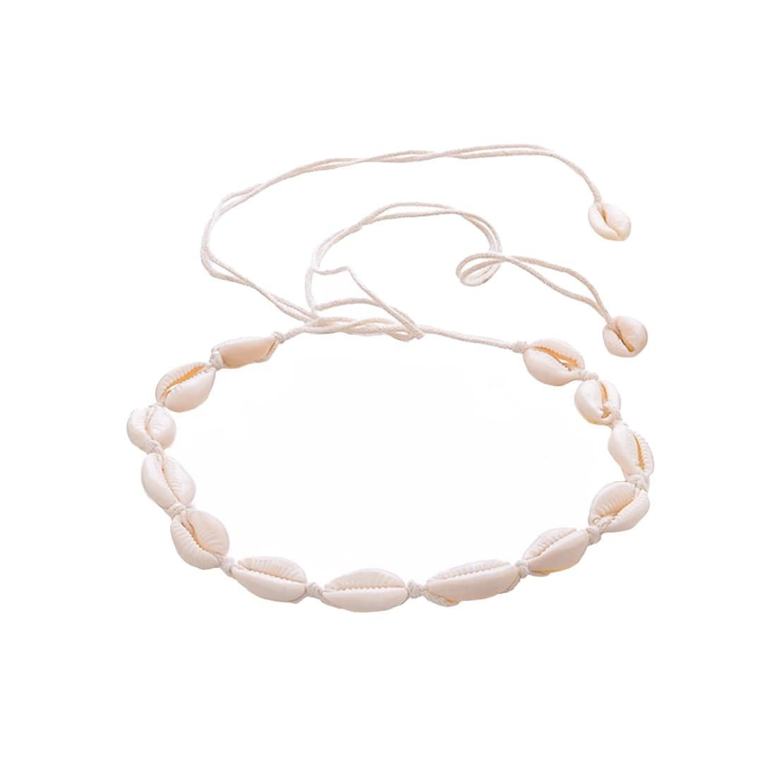Gargantilla con conchas blancas - Blanco