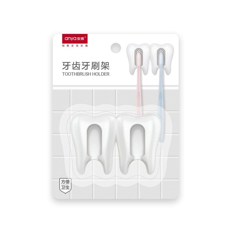Toothbrush holder for 2 toothbrushes, Tooth