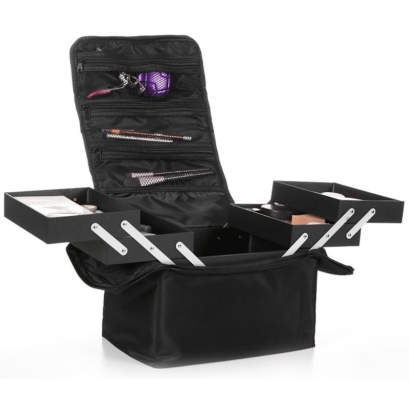 Large and Spacious Make-up Bag with Extendable Boxes