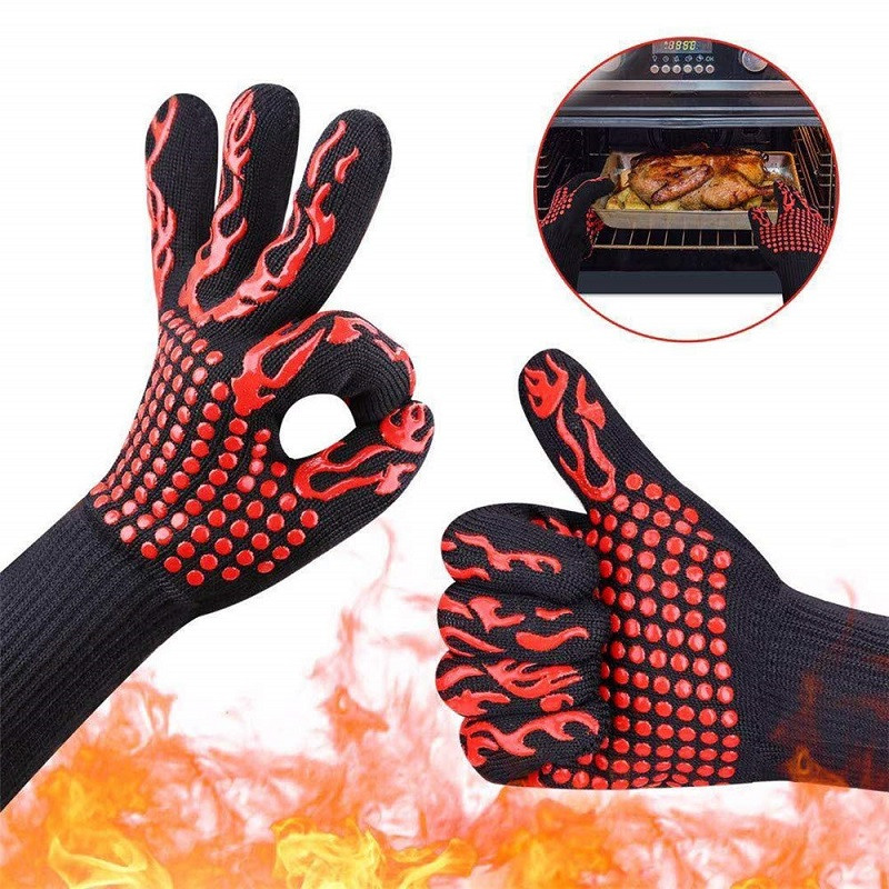 Gants de four avec antidérapant