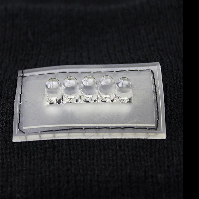 Gorro con Lámpara LED - Negro