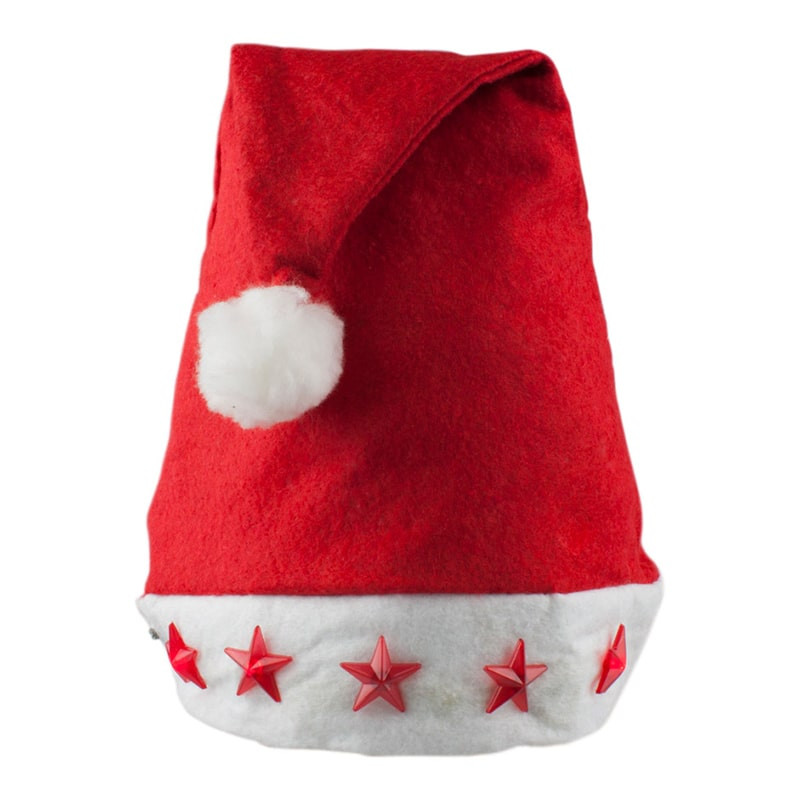 Santa Hat with Blinking stars