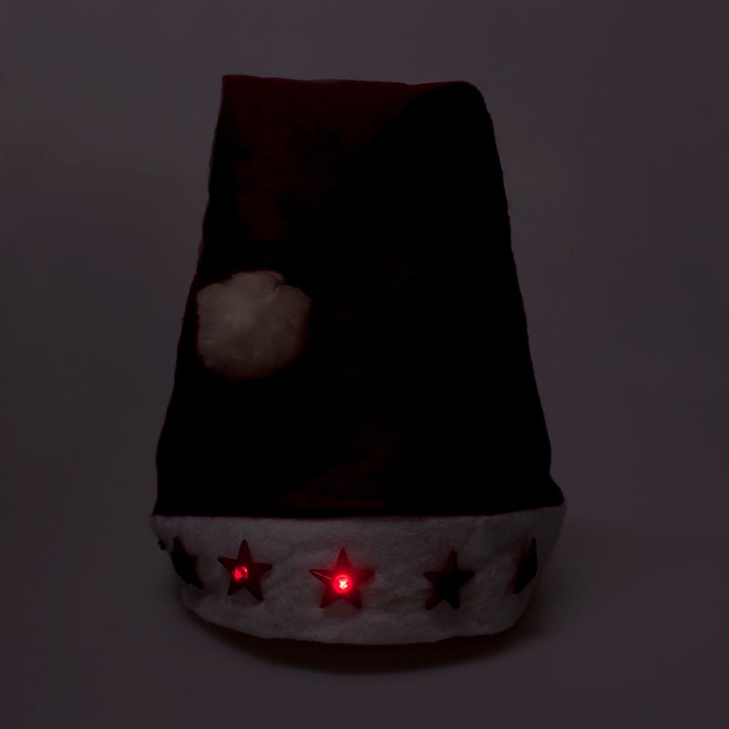 Santa Hat with Blinking stars