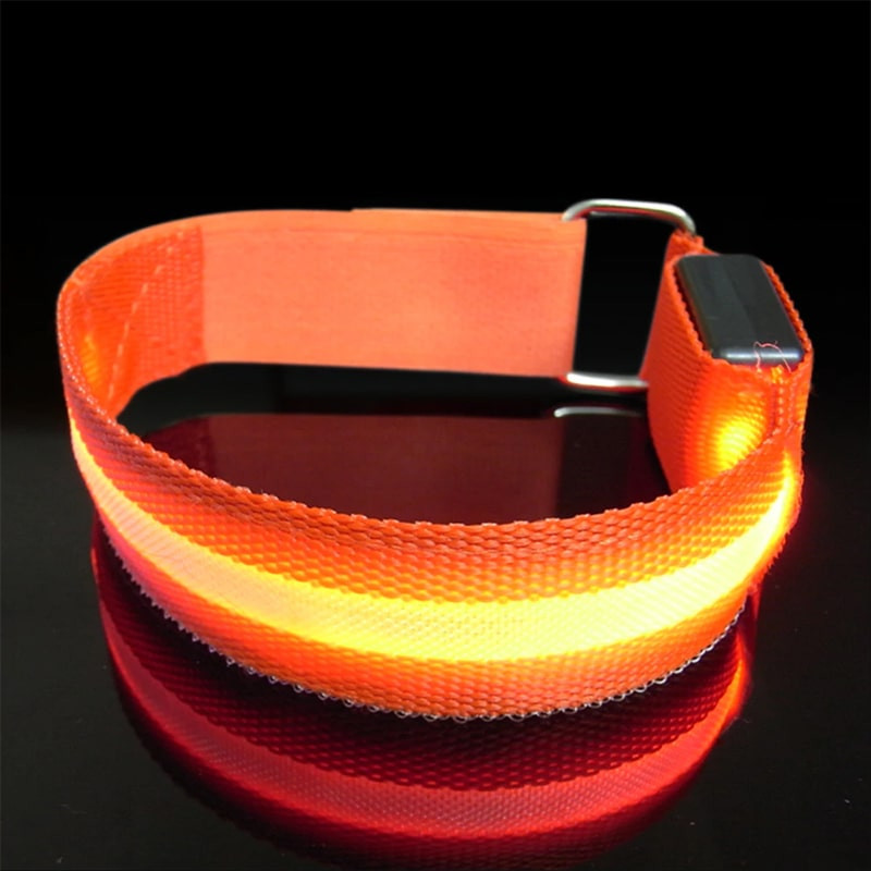Bracelet avec éclairage LED - Orange