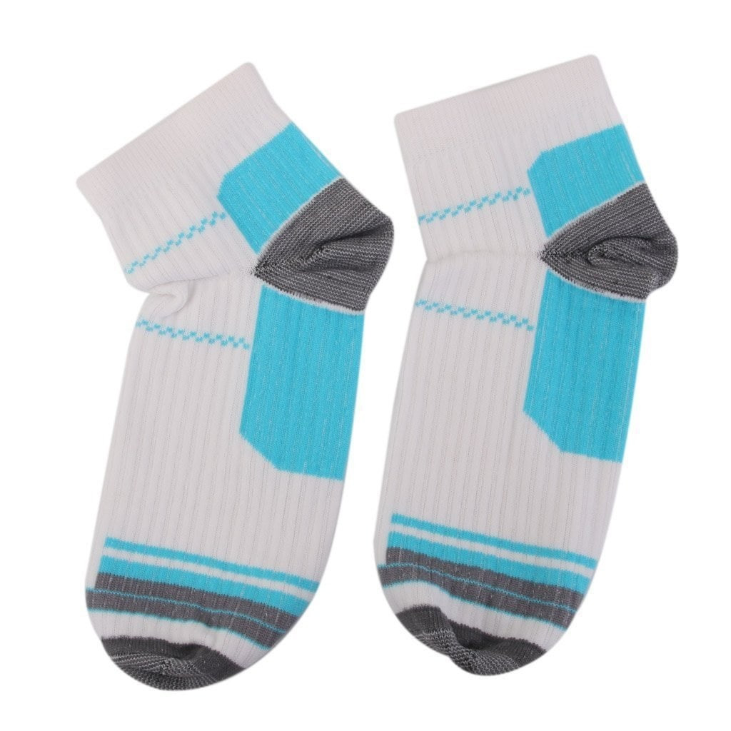 Unisex Ankle Socks with Compression - S / M - Blue