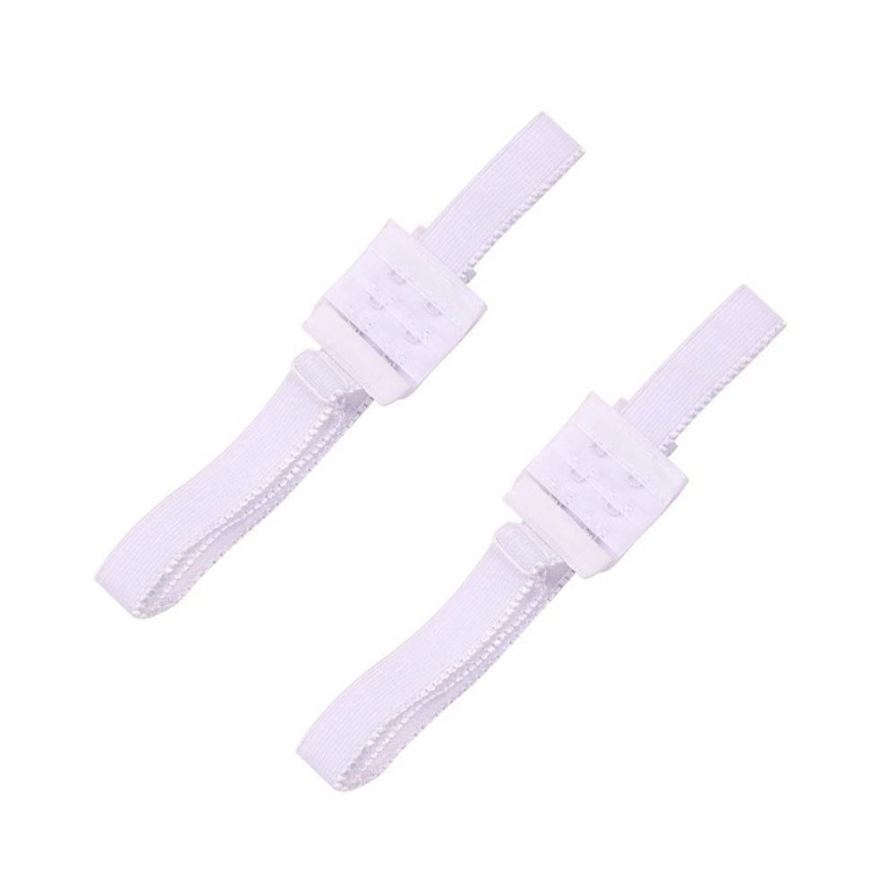 2x Low Back Bra Extension Straps - White