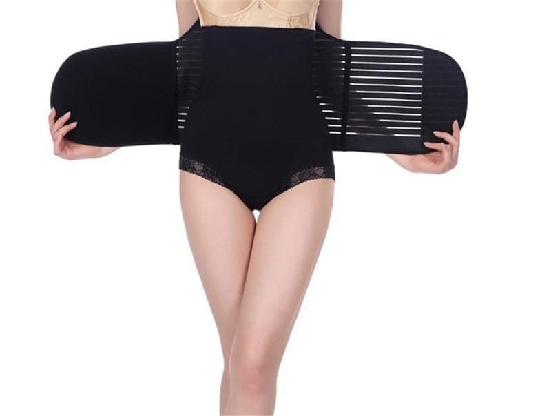 Effective Postpartum / Post Pregnancy Support Girdle - Black