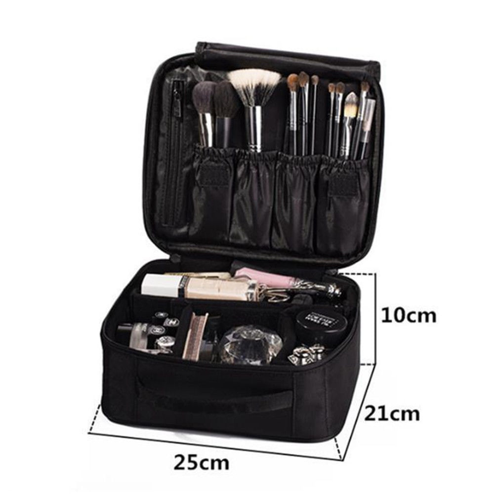 Practical and waterproof vanity case - Black