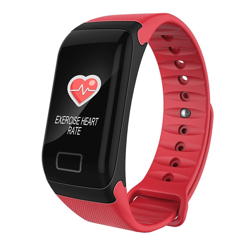 F1 Plus WearFit Activity Tracker mit Farbdisplay - Rot
