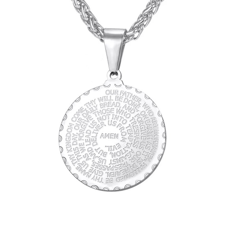 Collar de oración U7 - Plata
