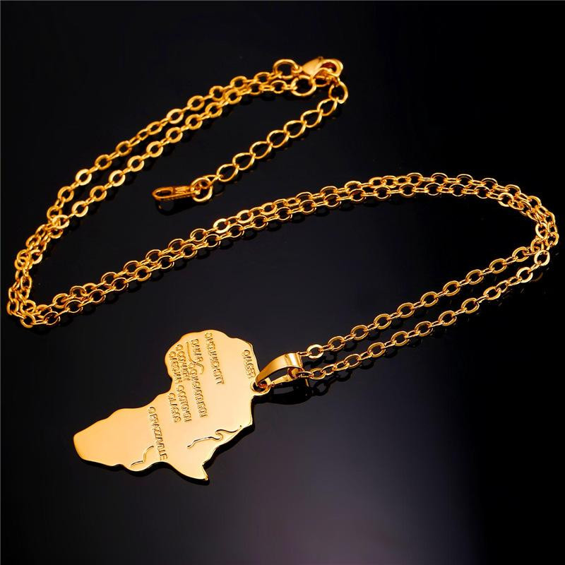 Collier Afrique U7 - Or