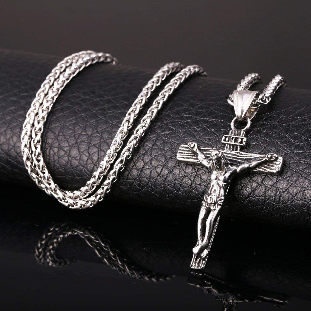 Colar Crucifixo U7 - Prata