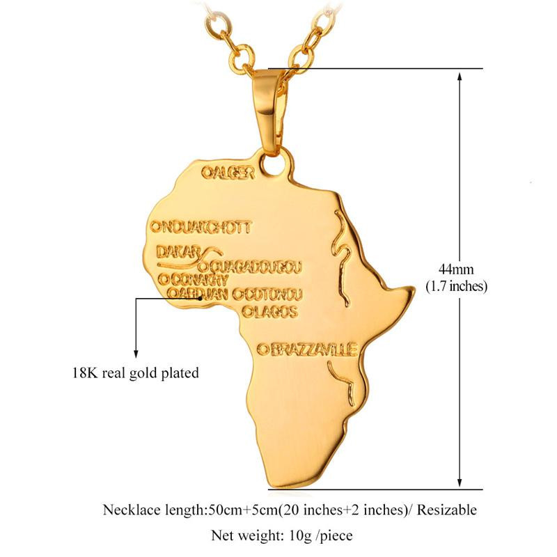 Collier Afrique U7 - Or