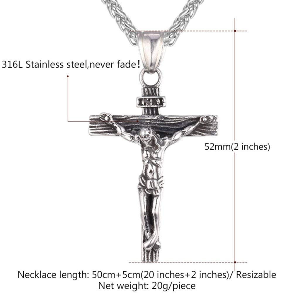 Colar Crucifixo U7 - Prata