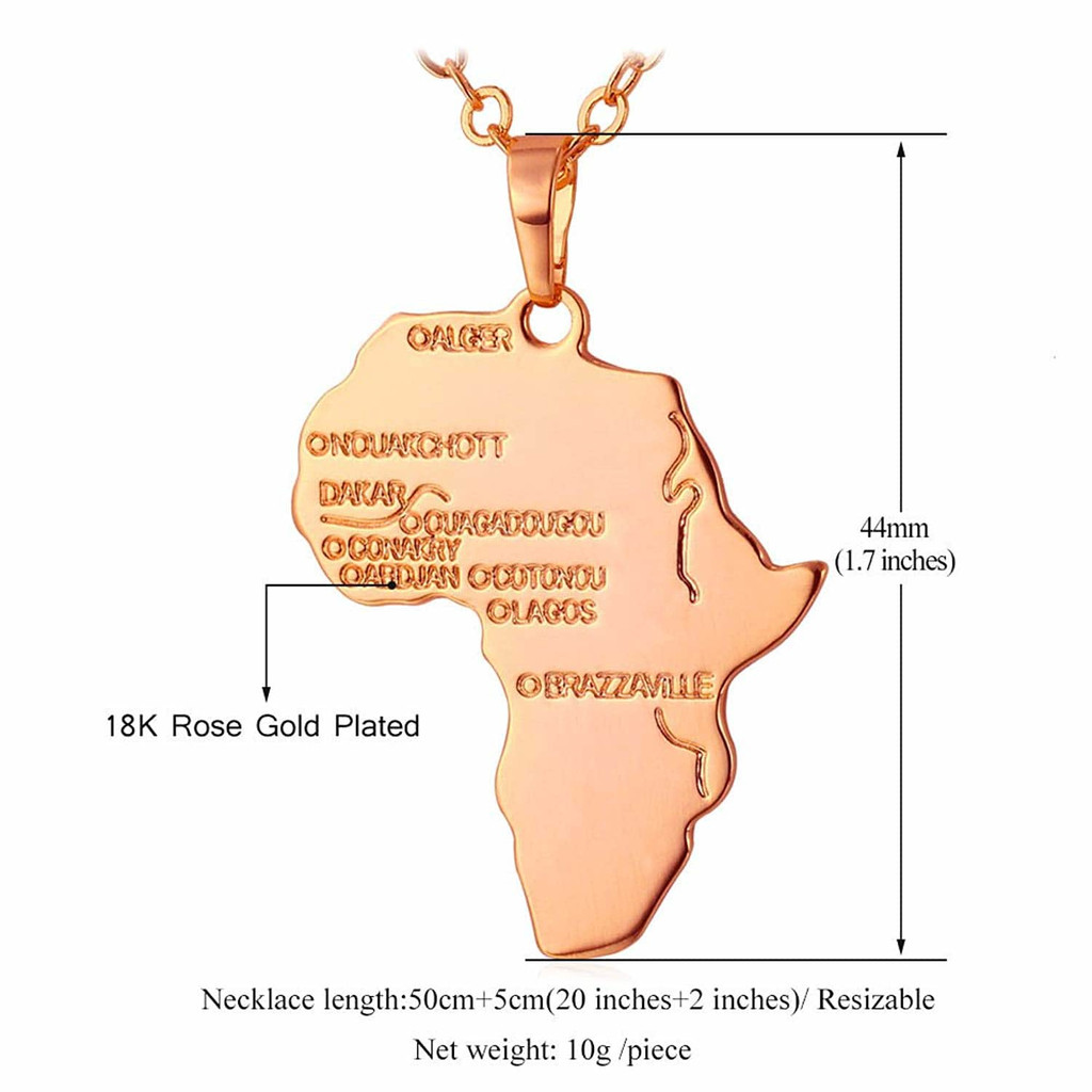 U7 Afrique Collier - Or Rose